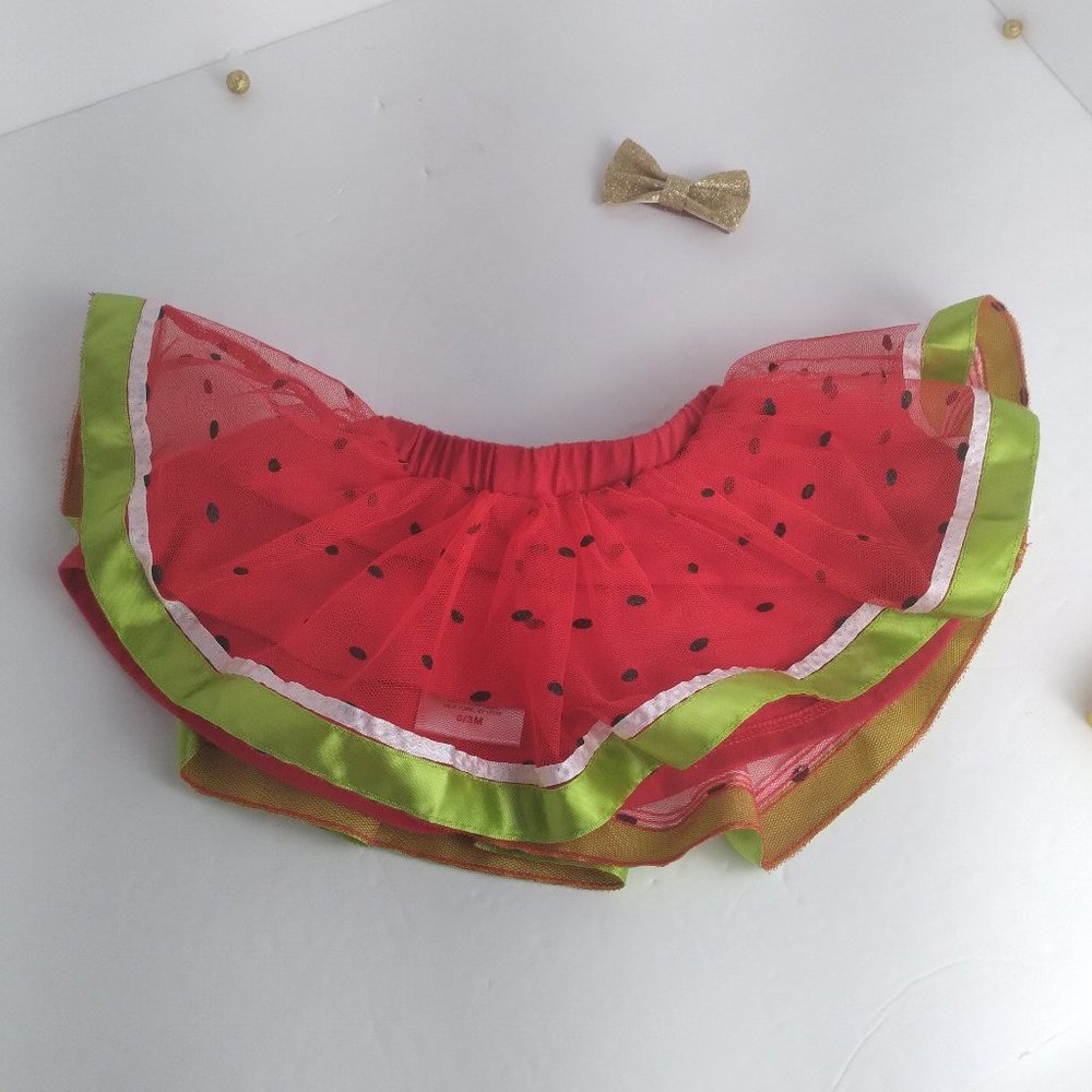 Watermelon Tulle Skirt (0-3 mo Baby Girl) , Disney Baby,